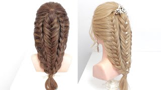 Easy Braided Hairstyle. Party Hairstyle. Hairstyles For Girls With Medium & Long Hair.