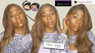 Sensationnel Synthetic Hair Vice Hd Lace Front Wig - Vice Unit 14 Ft.Blackhairspray