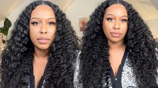 Outre Synthetic Hair Sleeklay Part Hd Lace Front Wig - Donatella | @Theheartsandcake90