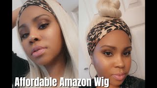 Affordable Amazon Wig Review | Fuhsi Headband Wig (Blonde)