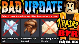 The Worst Avatar Editor Update! 1 Hair Accessory Only? [How To Fix It] (Roblox)