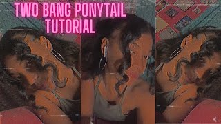 Two Bang Ponytail With My Natural Hair