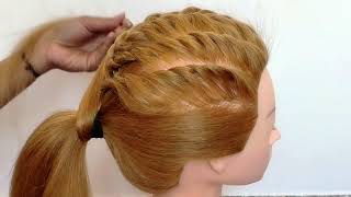 New Cute Ponytail Hairstyle For Party/Wedding/Function//Quick Hairstyle For Out Going/Collage/School
