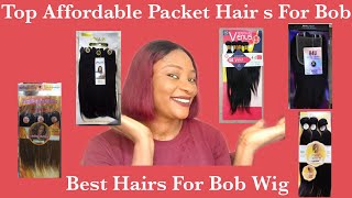 Top 9 Affordable Packet Human Hair For Bob|Best Hairs To Achieve A Bob Wig