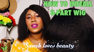 How To Install  U-Part Wig