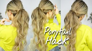 Easy Ponytail Hack #Shorts #Hairstyle #Ponytail