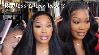 Girl! This Lace Disappeared Into My Skin! *New Clear Lace & Clean Hairline* Ft. Xrsbeautyhair
