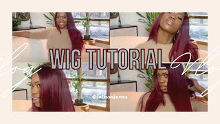 Must Buy $60 *Synthetic * Lace Front Wig Install For Beginners *Flawless*