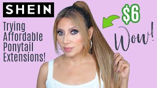 Trying Cheap Ponytail Extensions From Shein $5 To $9 - Wow!