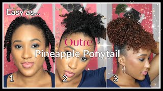 Trying Out An Outre Pineapple Ponytail - Sweetie (Color: 2T1/30)