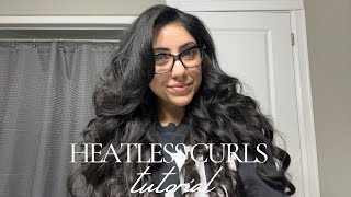 Easy Heatless Curls Tutorial | Advice Boutique