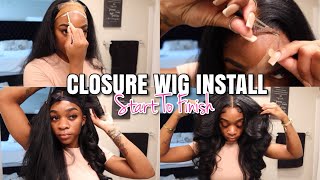 Start To Finish Closure Wig Install | Dark&Deluxewigs