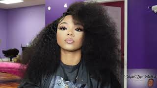Real Hair Or Wig?!?! | Luvme Hair Afro Curly Review | Bts Making Tik Toks!