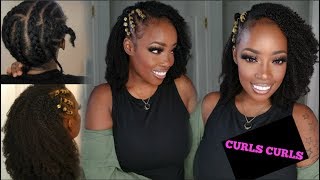 How 2 Blend Afro Kinky Clip Ins W/ Natural Hair + Stretch Method, Spacing, & Braids | Curlscurls.Com