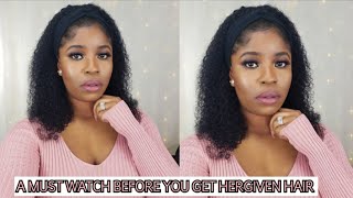 A Must Watch Before You Get Hergivenhair Curly Headband Wig