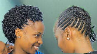 Finest Protective Hairstyle: How To Do Afro Spring Step By Step.