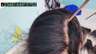 Diy Full Lace Frontal Using A Ventilating Needle/Swiss Lace. Beginner Friendly