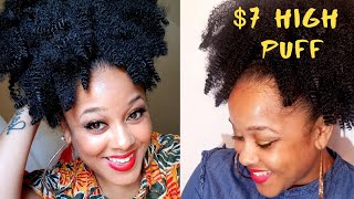 Easy Natural Looking High Puff Ponytail
