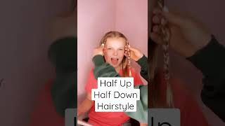 Pretty Half Up Half Down Hairstyle | Audrey And Victoria