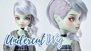 How To Make A Doll Wig | Undercut | Mozekyto #11