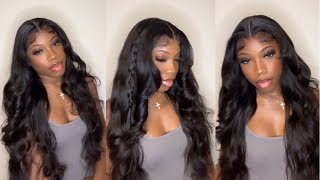 Beach Waves & Side Braid Style On Hd Lace Front Wig | Step By Step Install | Unice Hair