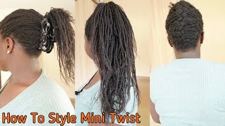 I Saved My Hair With These Styles..How To Style Two Strand Mini Twist / Micro Locs