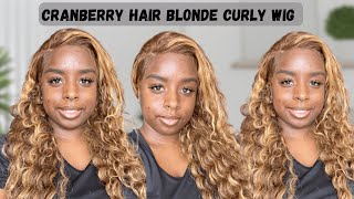 Cranberry Hair Deep Wave Wig | Hd Lace Frontal | Blonde Wig | Curly Wig