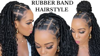 Easy Rubber Band Hairstyles / No Cornrows /No Briads / Tutorials / Protective Style / Tupo1