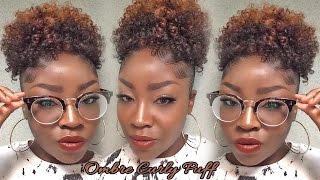 Ombre Curly Puff| Milky Way Q-Coil Curl