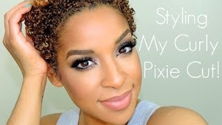 Styling My Naturally Curly Hair |  Twa