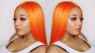 Orange Lace Front Wig Review (Buzz Ft. Zury Sis) | Yellow Jade
