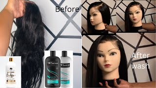 How To Wash Your Hair (Weave/Wig)At Home Using Microwave Method | South African Youtuber