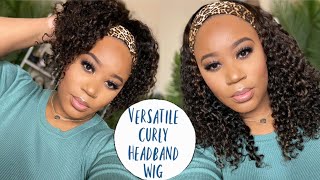 Summer Vibes | New!!! Affordable Curly Highlight Headband Wig | Myqualityhair