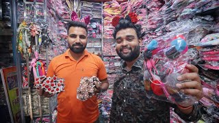 Cheapest Hair Accessories Wholesale Market In Delhi | Hair Clips, Hair Band, Tiyara, Rubber Band