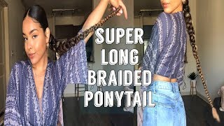 Super Long Braided Ponytail