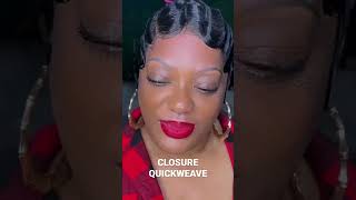 Quickweave Using Closure Method #S #Shannysnaturalbeauty #Fingerwaves #Pixie #Nychairstylist
