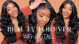 4C Edges On Body Wave Wig?!  Watch Me Install & Style This Body Wave Wig Ft. Beauty Forever Hair