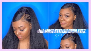 Swoop Bang High Ponytail Protective Hairstyle | Arianna Grande Who?