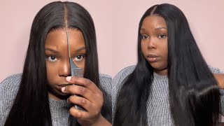 Watch Me Easily Install And Style This Glueless Closure Wig | Tinashe Hair