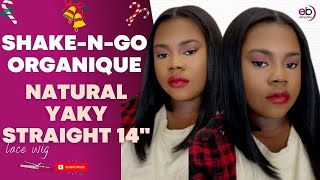 Shake-N-Go Organique U-Part Wig "Natural Yaky Straight 14" |Ebonyline.Com