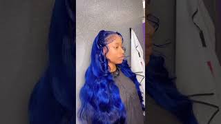 Install A Blue Wig Make So Natural Fr Wholesale Human Hair Vendors #Bluewigs #Bluehair #Hairvendors