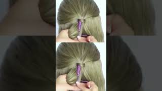 Most Interesting Hairstyle #Easybunch #Tutorial #Cute