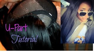How To Make A U-Part Wig Feat. Her Extensions Brazilian Straight Hair