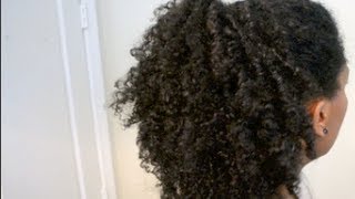 Create Illusion Of A Longer Voluminous Ponytail "Natural Hair"