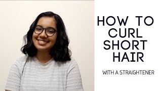 How To Curl Short Hair Using A Hair Straightener