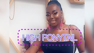 How To Do A High Ponytail| Blond Ombre Synthetic Body Wave