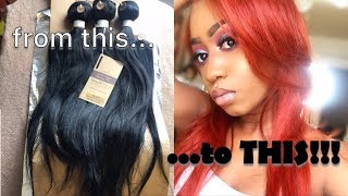 How To Orange Red Fall Hair Color | Ft Vogue Hair | Samsbeauty.Com