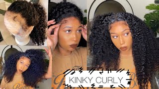 Super Natural Kinky Curly Install |Can'T Believe It'S A Wig |Ft. Unice Hair Unice Kiny Cur