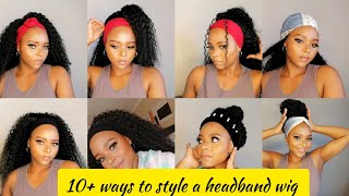 10 + Ways To Style A Headband Wig | South African Youtuber