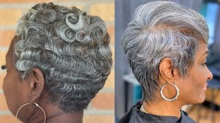 Short Pixie Cut For Gray Hair//Hairstyles For The Bold Look